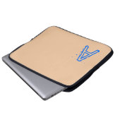 Laptop Sleeve Peach (Vorne Knopf)