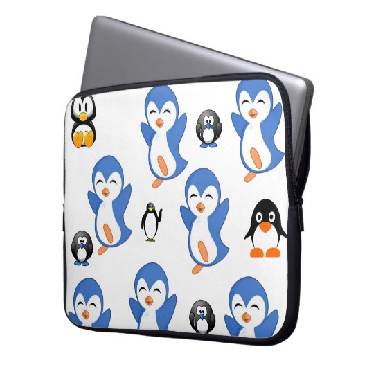 Laptop Sleeve Penguin (Vorderseite Links)