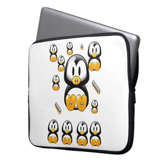 Laptop Sleeve Penguin (Vorderseite Links)