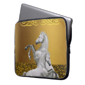 Laptop Sleeve Pferde (Vorderseite Links)