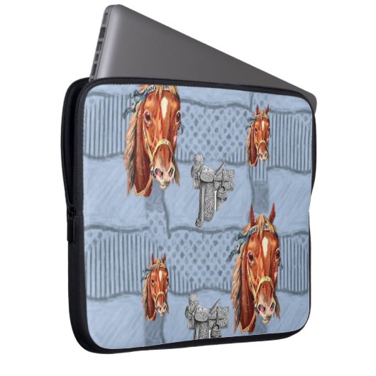 Laptop Sleeve Pferde (Vorne Rechts)