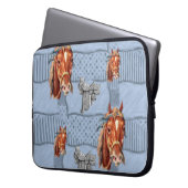 Laptop Sleeve Pferde (Vorderseite Links)