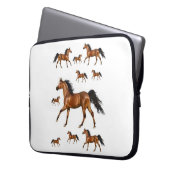 Laptop Sleeve Pferde (Vorderseite Links)