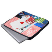 Laptop Sleeve Playing Cards (Vorne Knopf)