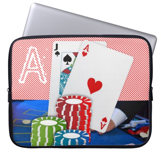Laptop Sleeve Playing Cards (Vorderseite)