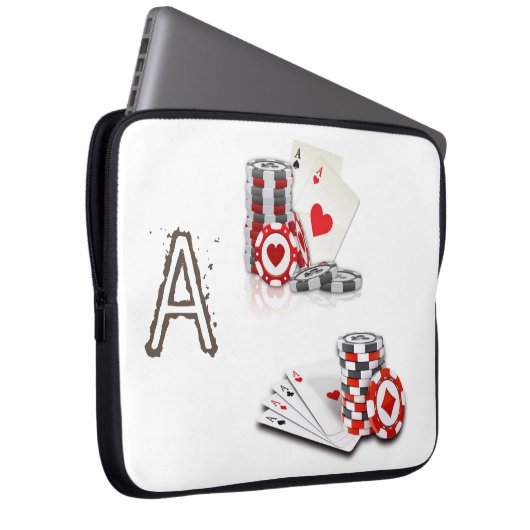 Laptop Sleeve Playing Cards (Vorne Rechts)