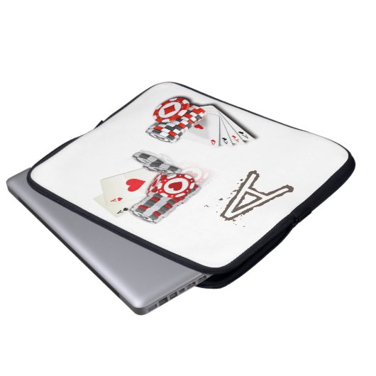 Laptop Sleeve Playing Cards (Vorne Knopf)