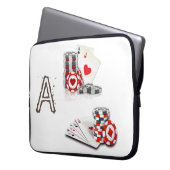 Laptop Sleeve Playing Cards (Vorderseite Links)
