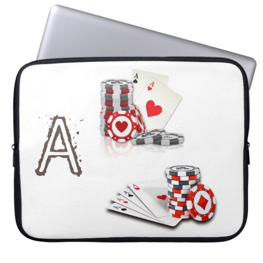 Laptop Sleeve Playing Cards (Vorderseite)