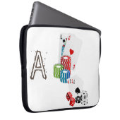 Laptop Sleeve Playing Cards (Vorne Rechts)