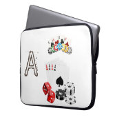 Laptop Sleeve Playing Cards (Vorderseite Links)