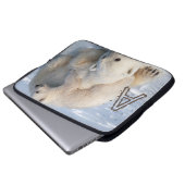 Laptop Sleeve Polar Bear (Vorne Knopf)