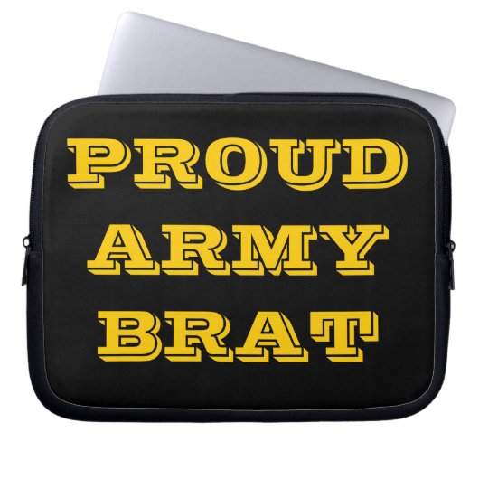 Laptop Sleeve Proud Army Brat (Vorderseite)