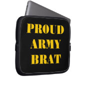 Laptop Sleeve Proud Army Brat (Vorne Rechts)