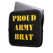 Laptop Sleeve Proud Army Brat (Vorderseite Links)