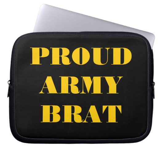 Laptop Sleeve Proud Army Brat (Vorderseite)