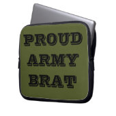 Laptop Sleeve Proud Army Brat (Vorderseite Links)