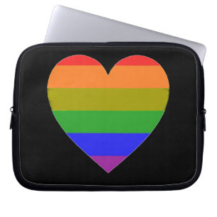 Laptop Sleeve Rainbow Herz