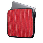 Laptop Sleeve Red Glitzer (Vorderseite Links)
