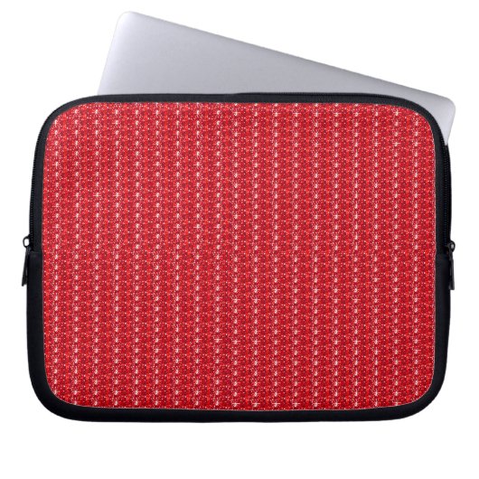 Laptop Sleeve Red Glitzer (Vorderseite)