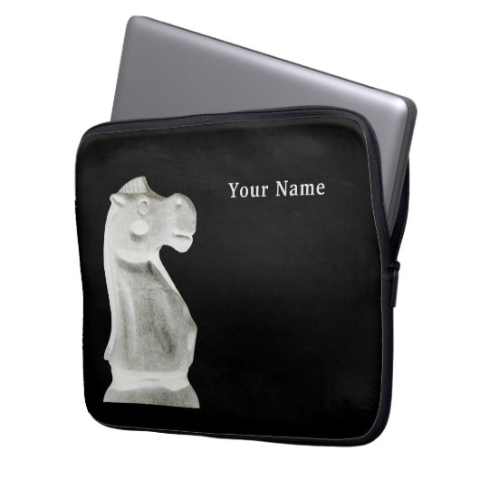 Laptop Sleeve Schach (Vorderseite Links)