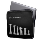Laptop Sleeve Schach (Vorderseite Links)