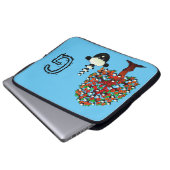 Laptop Sleeve Sheep Tree Blue (Vorne Knopf)