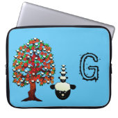 Laptop Sleeve Sheep Tree Blue (Vorderseite)