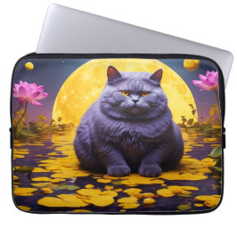 Laptop Sleeve - Stilvolles Cat Design
