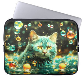 Laptop Sleeve - Stilvolles Cat Design