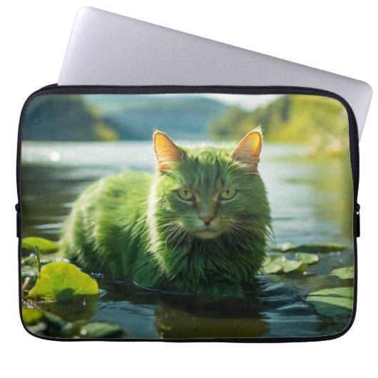 Laptop Sleeve - Stilvolles Cat Design (Vorderseite)