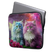 Laptop Sleeve - Stilvolles Cat Design (Vorderseite Links)