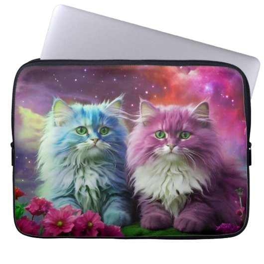 Laptop Sleeve - Stilvolles Cat Design (Vorderseite)