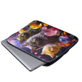 Laptop Sleeve - Stilvolles Cat Design (Vorne Knopf)