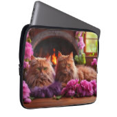 Laptop Sleeve - Stilvolles Cat Design (Vorne Rechts)