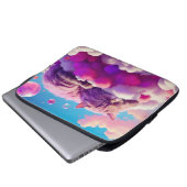 Laptop Sleeve - Stilvolles Cat Design (Vorne Knopf)