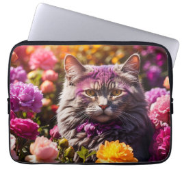 Laptop Sleeve - Stilvolles Cat Design
