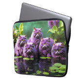 Laptop Sleeve - Stilvolles Cat Design (Vorderseite Links)
