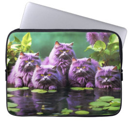 Laptop Sleeve - Stilvolles Cat Design