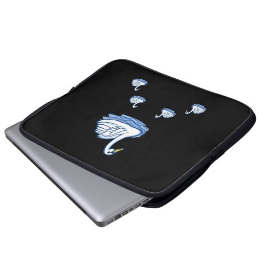 Laptop Sleeve Swan (Vorne Knopf)