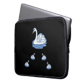Laptop Sleeve Swan (Vorderseite Links)