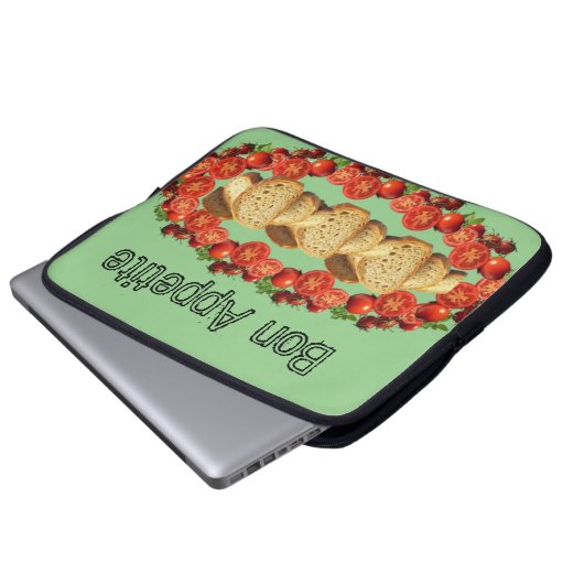 Laptop Sleeve Tomato Brot (Vorne Knopf)