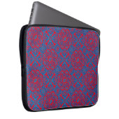 Laptop Sleeve Tribal blau rot (Vorne Rechts)