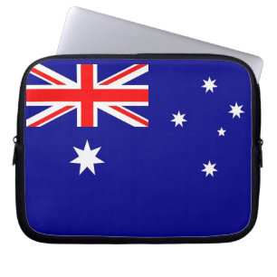 Laptop Sleeve unter australischer Flagge