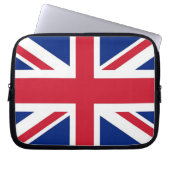 Laptop Sleeve unter britische Flagge (Vorderseite)