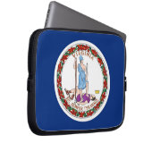 Laptop Sleeve unter der Flagge des Staates Virgini (Vorne Rechts)
