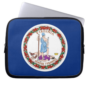 Laptop Sleeve unter der Flagge des Staates Virgini