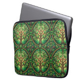 Laptop sleeve with vibrant tree of life pattern (Vorderseite Links)