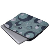 Laptop Sleeves "Circle" Shabby Blue Var01 Vintage (Vorne Knopf)