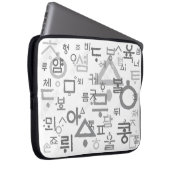 Laptop Sleeves, der die koreanische Sprache aufruf Laptopschutzhülle (Vorne Rechts)